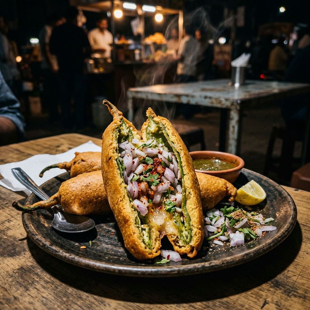 Stuffed Mirchi Bajji
