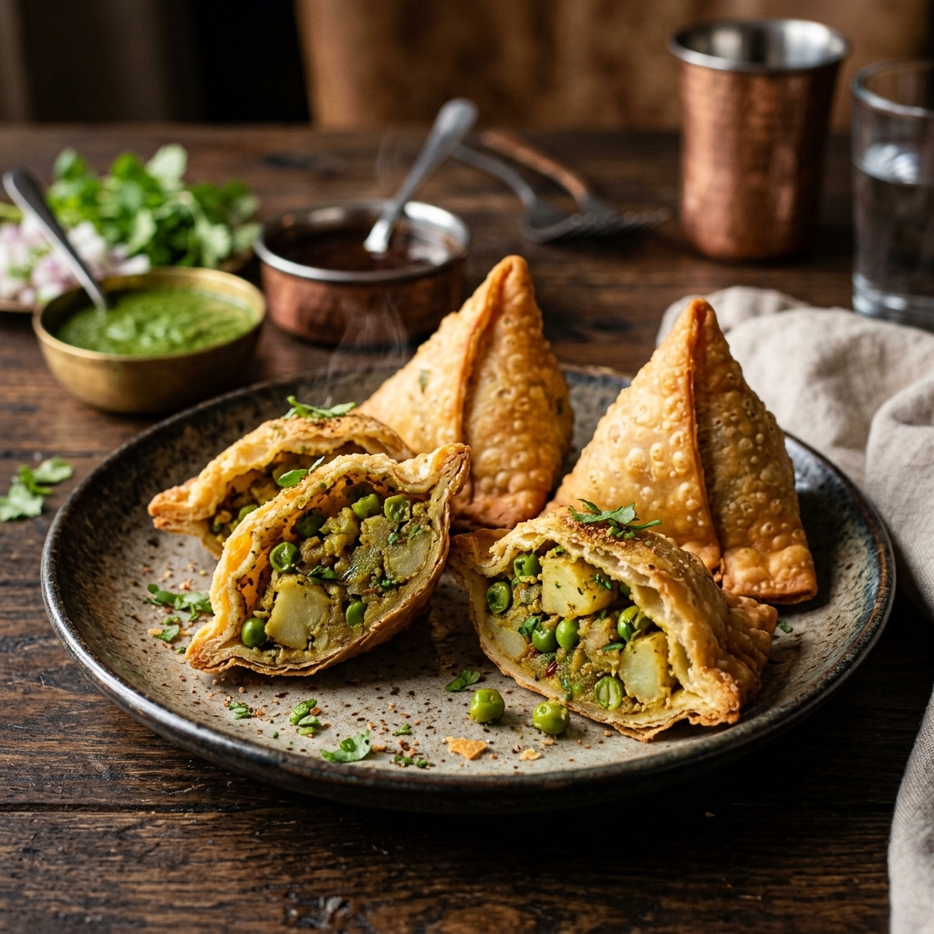 Hot Crispy Samosas